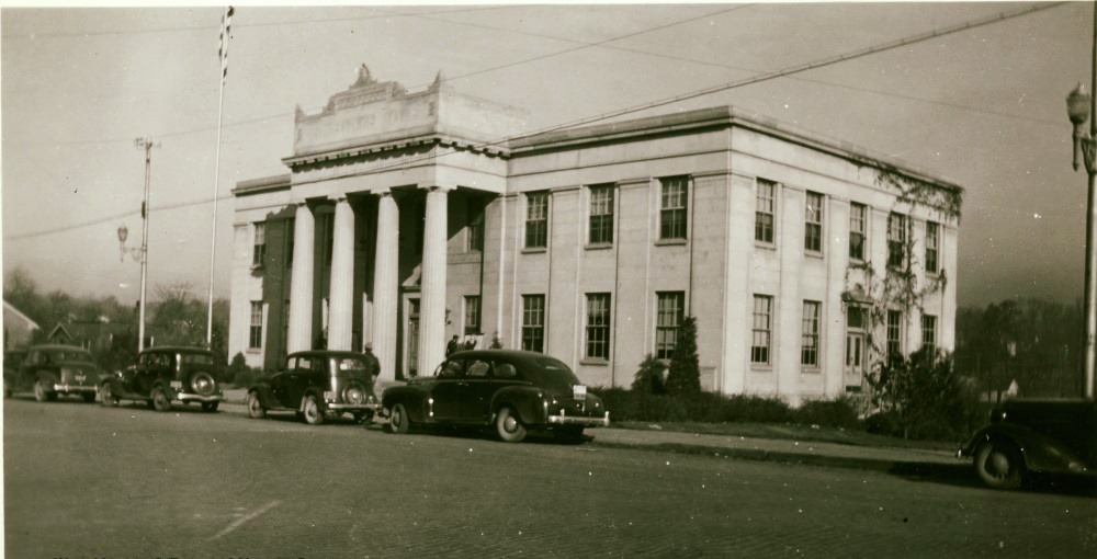 Supplied historical building photograph identified as War museum
