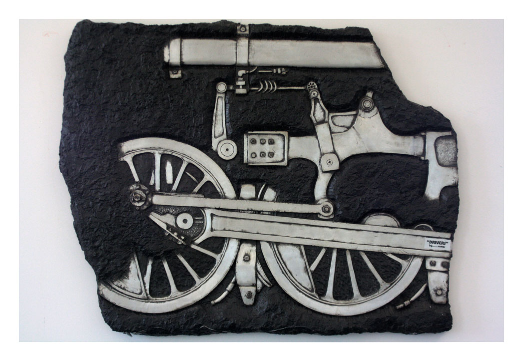 Railroad art on display